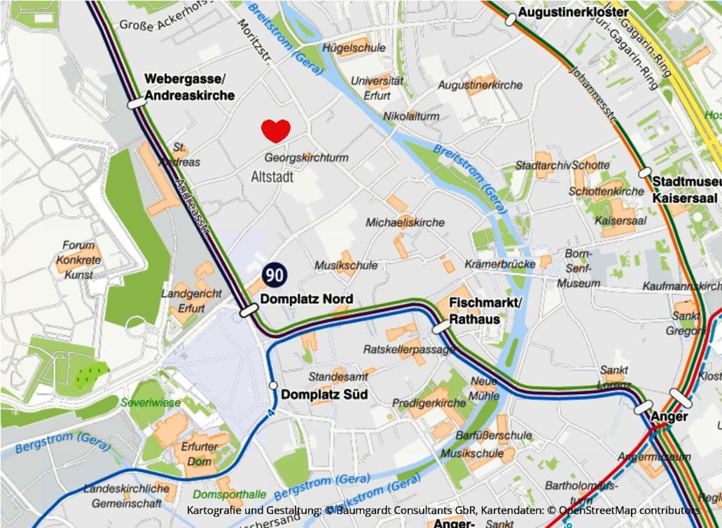 Altstadt Ferienwohnung 에르푸르트 외부 사진